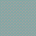 Juju's Petals Calico Teal quilting cotton by Judi Madsen for Riley Blake Designs featuring small pink, purple, yellow, and cream flowers on teal.
