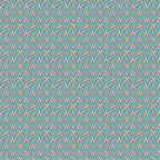 Juju's Petals Calico Teal quilting cotton by Judi Madsen for Riley Blake Designs featuring small pink, purple, yellow, and cream flowers on teal.