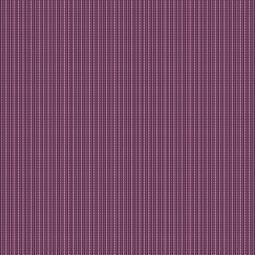 Juju's Petals Dotted Stripe Purple quilting cotton by Judi Madsen for Riley Blake Designs, featuring vertical rows of tiny lavender-pink dots on plum purple.