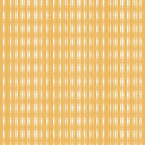 Juju's Petals Dotted Stripe Yellow quilting cotton by Judi Madsen for Riley Blake Designs, featuring vertical rows of tiny white dots and dashes on golden yellow.