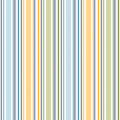 Sunshine & Dandelions Stripes Multi fabric by Traci Reed featuring blue, green, yellow, navy and white vertical stripes with stitched details