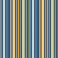 Sunshine & Dandelions Stripes Navy fabric by Traci Reed featuring blue, green, yellow and cream stripes on a navy background